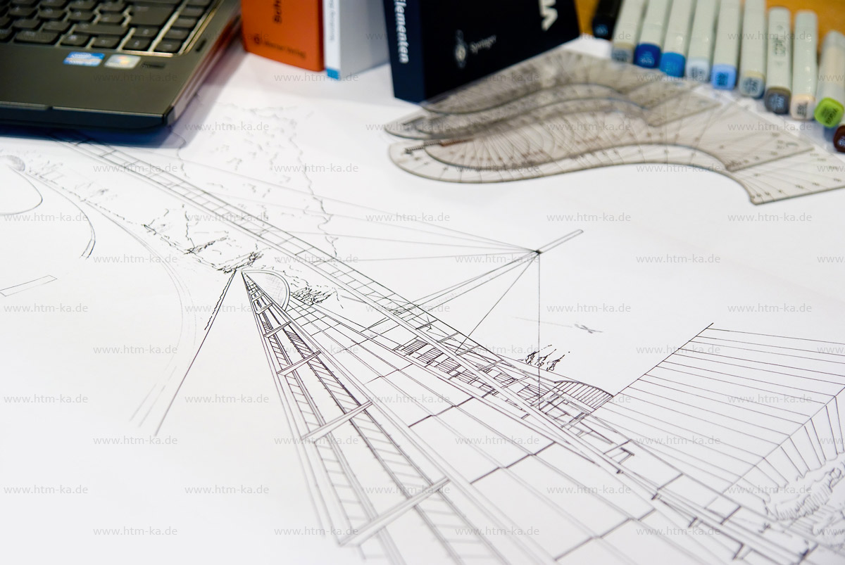 Architektur Entwurfszeichnung