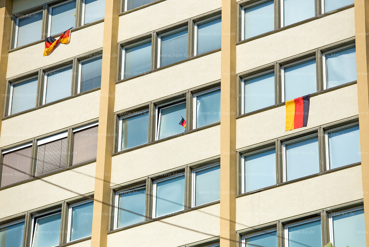 Weltmeisterschaft Deutschlandfahnen
