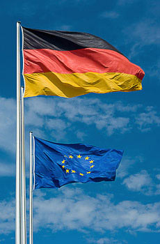 Flaggen Deutschland und Europa
